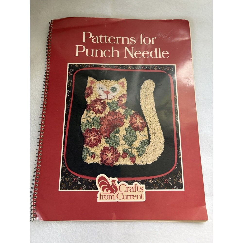 Vintage Punch Needle Pattern Book Complete 1982 Crafts From Current Embroidery